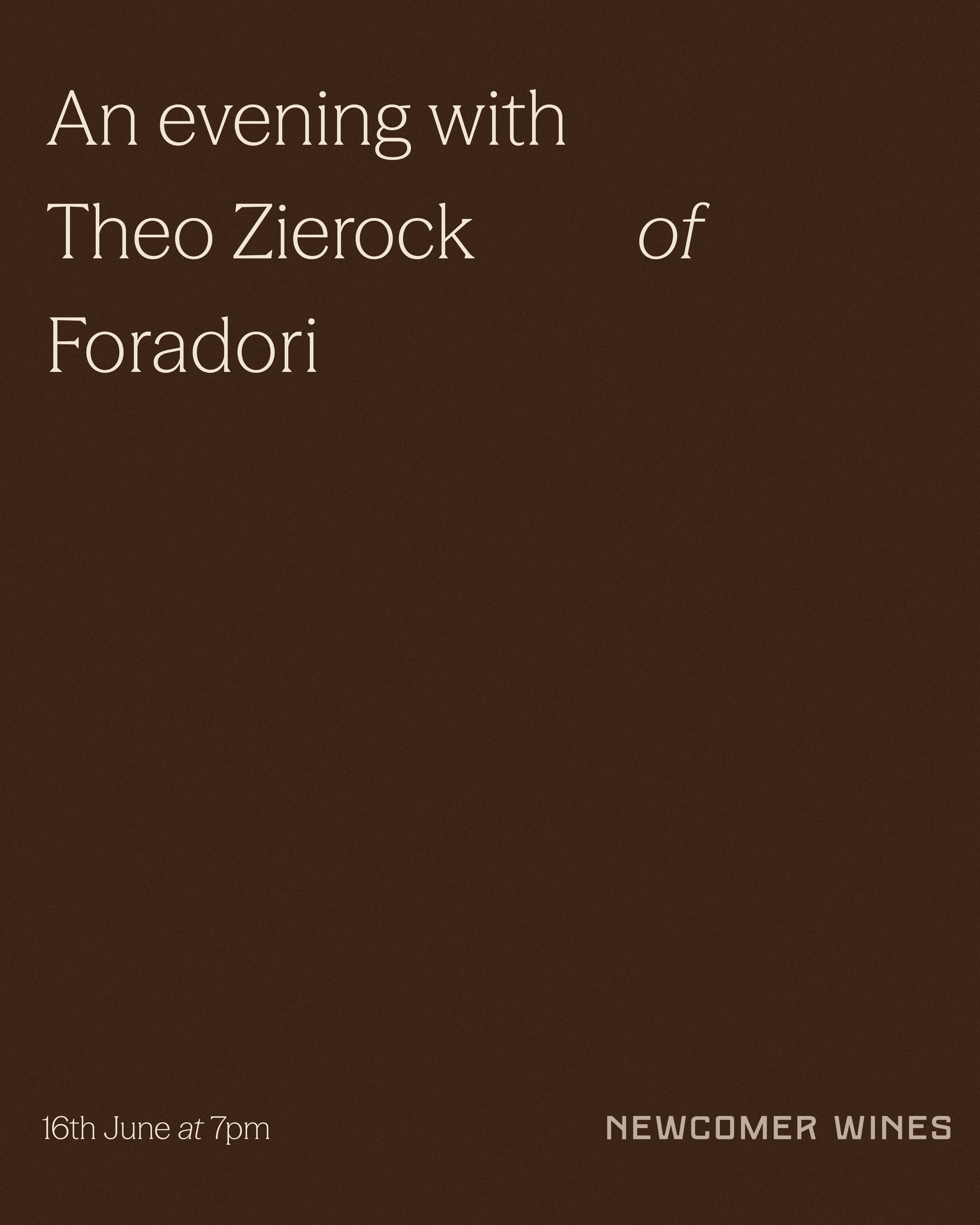 An evening with Foradori at The Loft